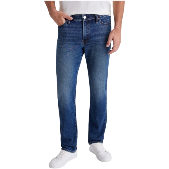 Express Other - Express Mens Slim Straight Jeans 29x32 Dark Wash Hyper Stretch Denim Pants